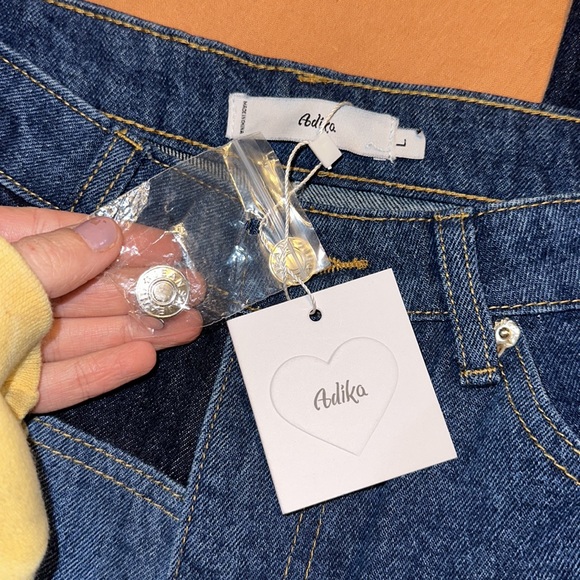 Adika Patchwork y2k Denim Jeans - Picture 5 of 7